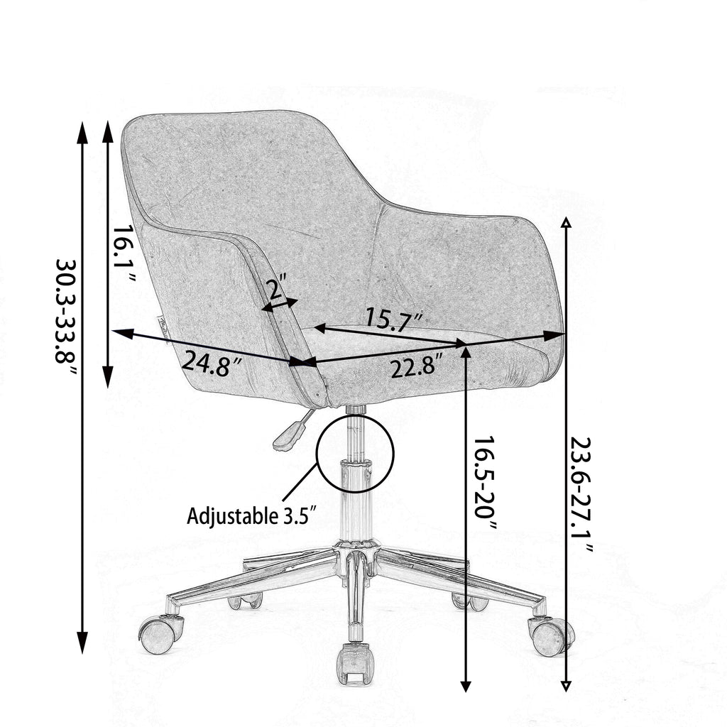 Teddy Fleece Office Chair