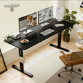 Electric Height Adjustable Standing Desk 55" Black