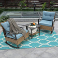 3-Piece Outdoor Rocking Chair Set